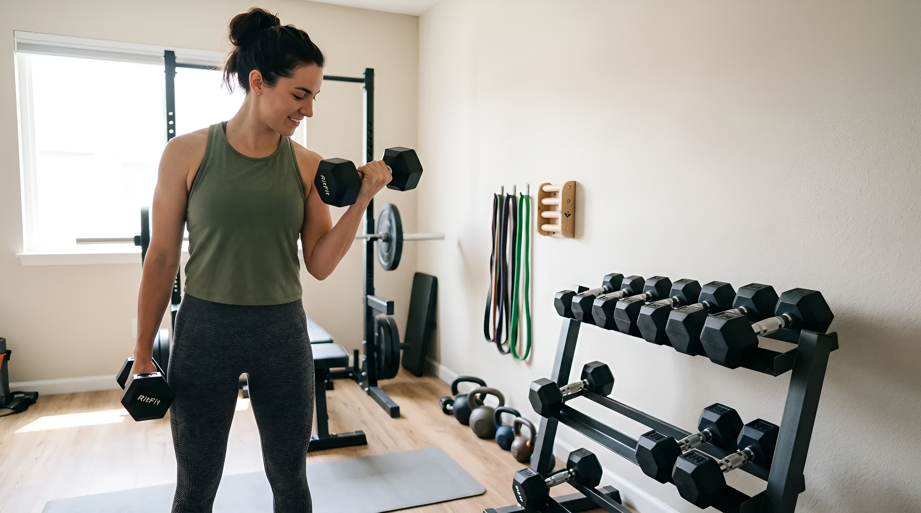 Build Strength at Home With Dumbbells